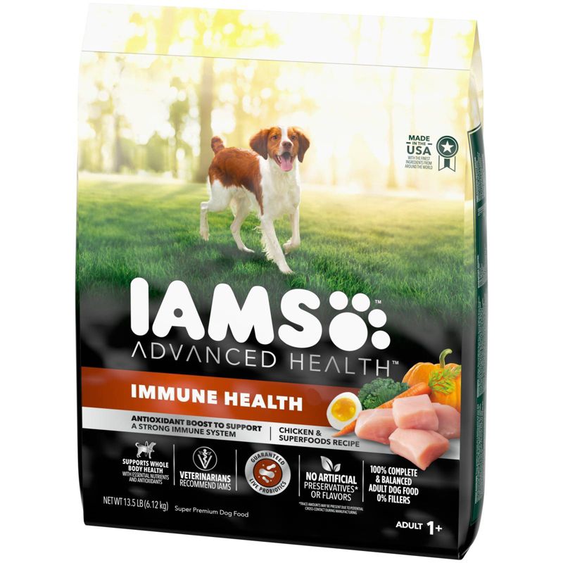 IAMS Advanced Health Immunity with Chicken and Grain Dry Dog Food - 13.5lbs, 4 of 9