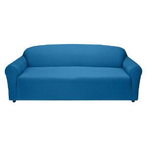 Cobalt Jersey Sofa Slipcover - Madison Industries, Blue
