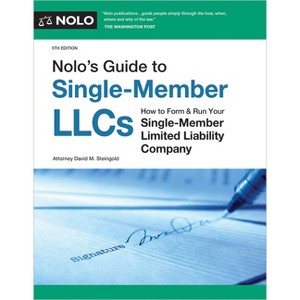 Nolo's Guide to Single-Member Llcs - 5th Edition by  David M Steingold (Paperback) - 1 of 1