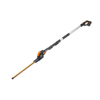 Worx WG252 20" - 20V Pole Hedge Trimmer with 13' Reach, 10-Position Head, Rotating Handle