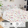 Boersma Red Floral Quilt 3 Pieces Microfiber Quilt Sets Lightweight Bedspreads Botanical Coverlets Quilt Bedding Set All Season Quilts Twin Size - 4 of 4