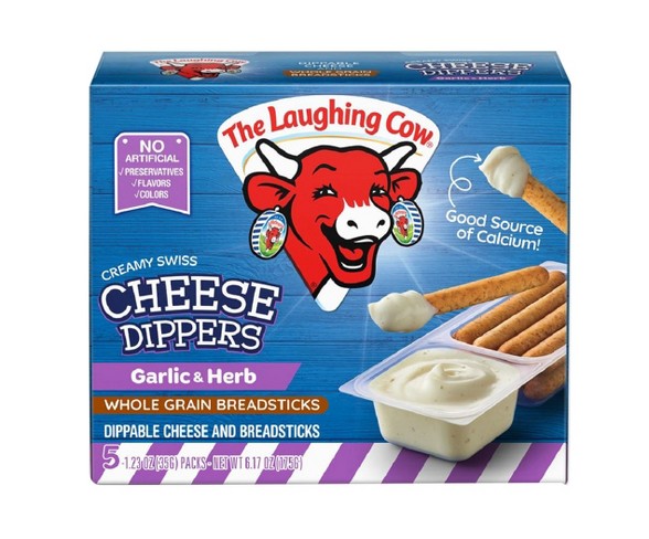 The Laughing Cow Creamy White Cheddar Flavored Cheese Dippers - 5pk