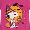 Girls' - Peanuts - Snoopy Woodstock Witchcraft Fitted Short Sleeve Graphic T-Shirt - 2 of 4