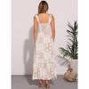 INSPIRE CHIC Women's Square Neck Sleeveless Elastic Waist A-Line Maxi Dress - 3 of 4