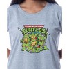 Teenage Mutant Ninja Turtles Women's Nightgown Sleep Pajama Shirt Grey - 2 of 4