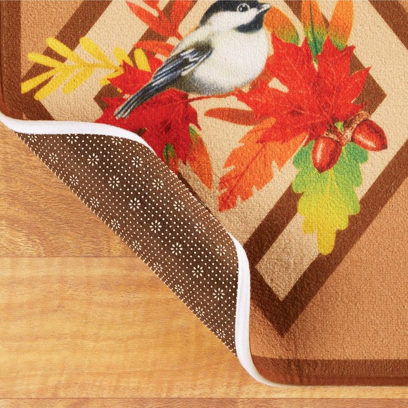 Collections Etc Skid Resistant Chickadee and Cardinal Runner Rug 20" x 48", 3 of 4