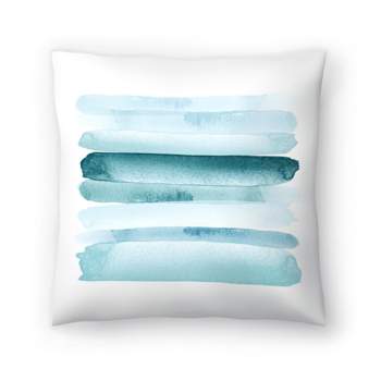 Americanflat Abstract Neutral Move Forward Blue By Amy Brinkman Throw Pillow
