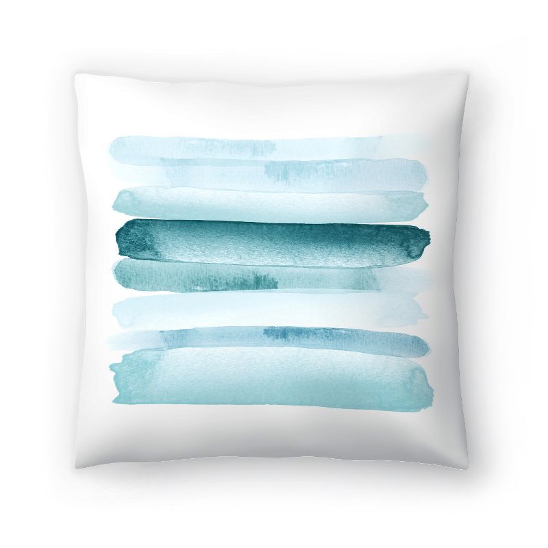 Americanflat Abstract Neutral Move Forward Blue By Amy Brinkman Throw Pillow, 1 of 6