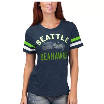 G-III Sports Womens Seattle Seahawks Embellished T-Shirt