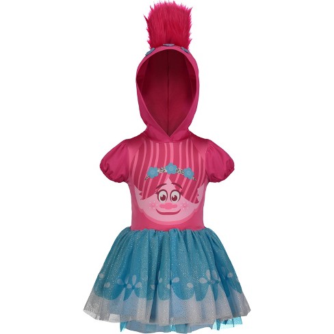 Dreamworks Trolls Poppy Girls Cosplay Tulle Costume Dress Toddler