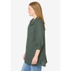Woman Within Plus Size Three-Quarter Sleeve Popover Blouse - 4 of 4