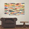 Trademark Fine Art Cheryl Warrick Colorful Patterns X 3 Piece Panel Set Art - 3 of 3