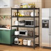 SEVOBAL Utility Storage Shelves Adjustable Heavy Duty Metal Shelving Unit for Garage Basement Workshop Kitchen, Black, 51.96"*27.75"*5.7" - 3 of 4