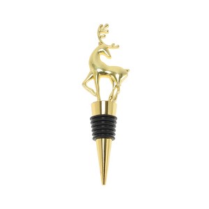 Unique Bargains Christmas Animal Bottle Stopper Zinc Alloy Aluminum Alloy TPR 5.04"x1.50"x0.79" 1 Pc - 1 of 3