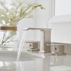BWE 8 in. Waterfall Widespread 2-Handle Bathroom Faucet With Pop-up Drain Assembly in Spot Resist - 4 of 4