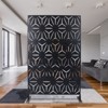 DSVIMOY Outdoor & Indoor Privacy Screen, Freestanding Decorative Privacy Screen for Deck Balcony Patio, Black, 48"*76"*16" - 4 of 4