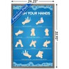 Trends International Wash Your Hands Framed Wall Poster Prints - 3 of 4