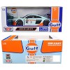 Audi R8 LMS GT3 #28 Light Blue with Orange Stripes "Gulf Oil" "Gulf Die-Cast Collection" 1/24 Diecast Model Car by Motormax - 3 of 3