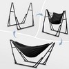 Ainfox 2 in 1 Portable Hammock Bed and Swinging Chair with Collapsible Steel Stand  With Carrying Bag - 4 of 4