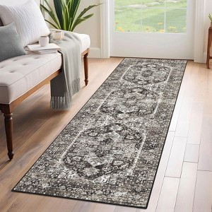 Nasitip Retro Bohemia Area Rugs for Living Room Soft Low Pile Non - Sliping, Machine Washable - 1 of 4