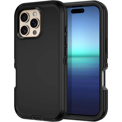 Entronix Heavy Duty Case for Apple iPhone 16 Pro Max - Triple Layer Bumper Cover, Protective Smartphone Accessories