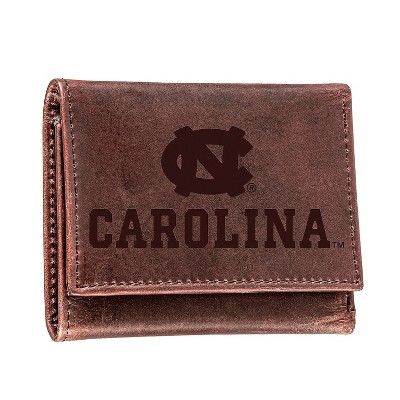 Evergreen University of North Carolina Crazy Horse Collection Tri-Fold Wallet