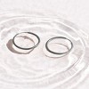 EVRY JEWELS WATERPROOF Gold or Silver Plated Thin Evryday Hoop Earrings - 3 of 3
