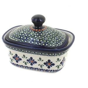 Blue Rose Polish Pottery 1188 Zaklady Butter Tub - 1 of 1