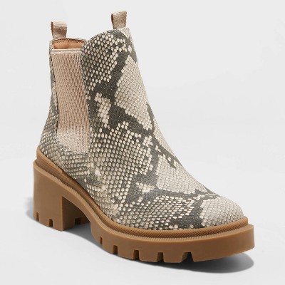 snake combat boots