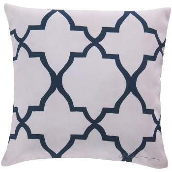 Mark & Day Muddy Traditional Navy Throw Pillow