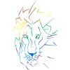 Adult Design By Humans Roar Your Pride Lion Rainbow By WheelsAflame Tank Top - 2 of 2