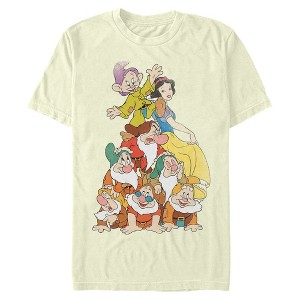 Mens Snow White and the Seven Dwarfs Pile T Shirt - 1 of 4