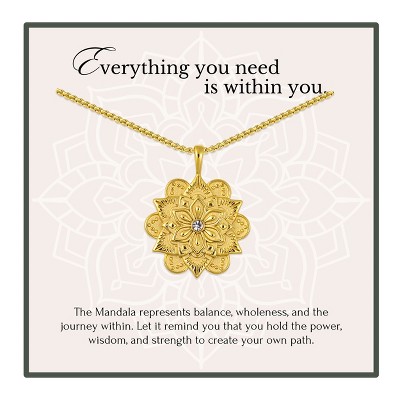 Everything is Within You Mandala Necklace Gift For Her