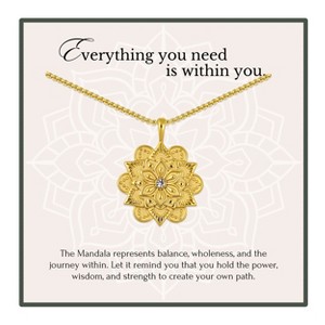 Everything is Within You Mandala Necklace Gift For Her - 1 of 1