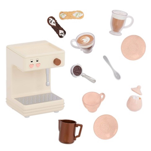 Kids Coffee Maker Mini Dollhouse Coffee Machine Play Kitchen Accessories 