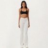 Anna-Kaci Active Women's Crossover Waist Flare Leg Yoga Pants with Stretch Fit Fabric and Smooth Contoured Silhouette - 2 of 4