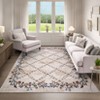 Washable Rug Modern Floral Rug Non Slip Low Pile Rug Stain Resistant Area Rug Non Shedding Indoor Floor Cover for Bedroom Living Room - 2 of 4