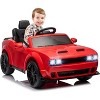 Black 12V Electric Ride On Car For Kids Dual Drive Adjustable Speed Bluetooth Led Headlights Parental Remote Control With 4 Point 5 Ah Battery Safe D - 3 of 4