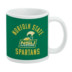 Norfolk State University Spartans Logo Ceramic Coffee Mug Novelty Gift Mugs for Coffee Tea and Hot Drinks 11oz White - 1 of 4