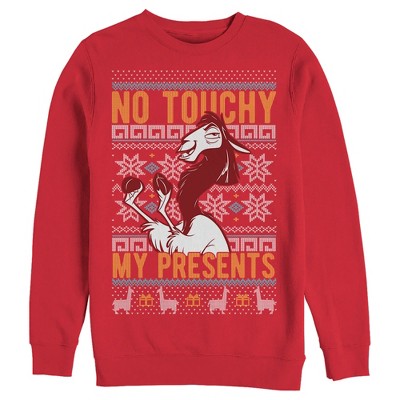 Men's Disney The Emperor's New Groove Kuzco No Touchy Sweatshirt