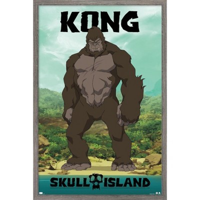 Trends International Skull Island - Kong Framed Wall Poster Prints