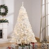 TopComfy Christmas Tree Stand 6FT Douglas Fir Tree with Realistic Branches for Holiday Decor, White, 40.3"*40.3"*70.8" - 2 of 4