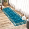 Washable Living Room Bedroom Bordered Geometric Area Rugs Indoor Contemporary Floor Carpet for Home Office - 3 of 4