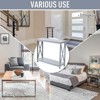Grungis Narrow Console Table with Storage Slatted Shelf,Farmhouse Rustic Entryway Table with Anti-Tipper,Console Table for Living Room - 4 of 4