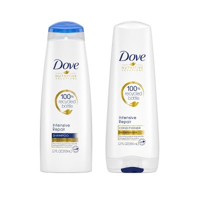 Dove Nutritive Solutions Strengthening Shampoo and Conditioner for Damaged Hair Intensive Repair - 12 fl oz/2ct