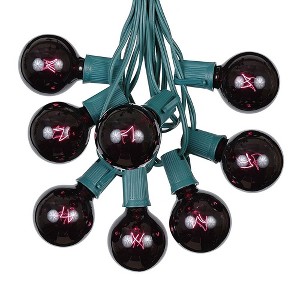 Novelty Lights 25 Feet G50 Globe Outdoor Patio String Lights, Green Wire - 1 of 4