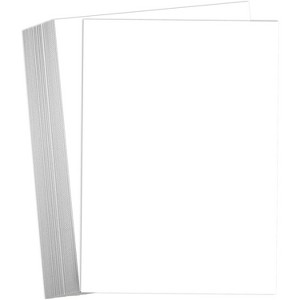 Hamilco White Cardstock Paper 8.5 x 11" 65 lb Cover Card Stock 50 Pack - 1 of 4