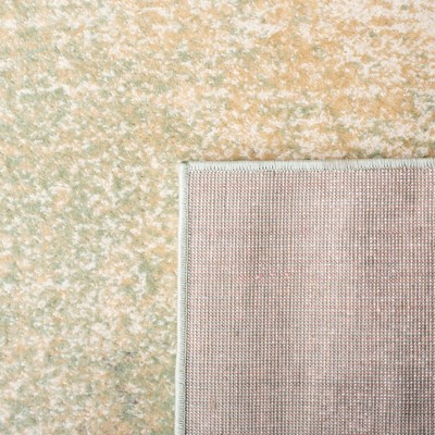 Ivory and Sage Abstract Hand-knotted Synthetic Area Rug, 3' x 5'