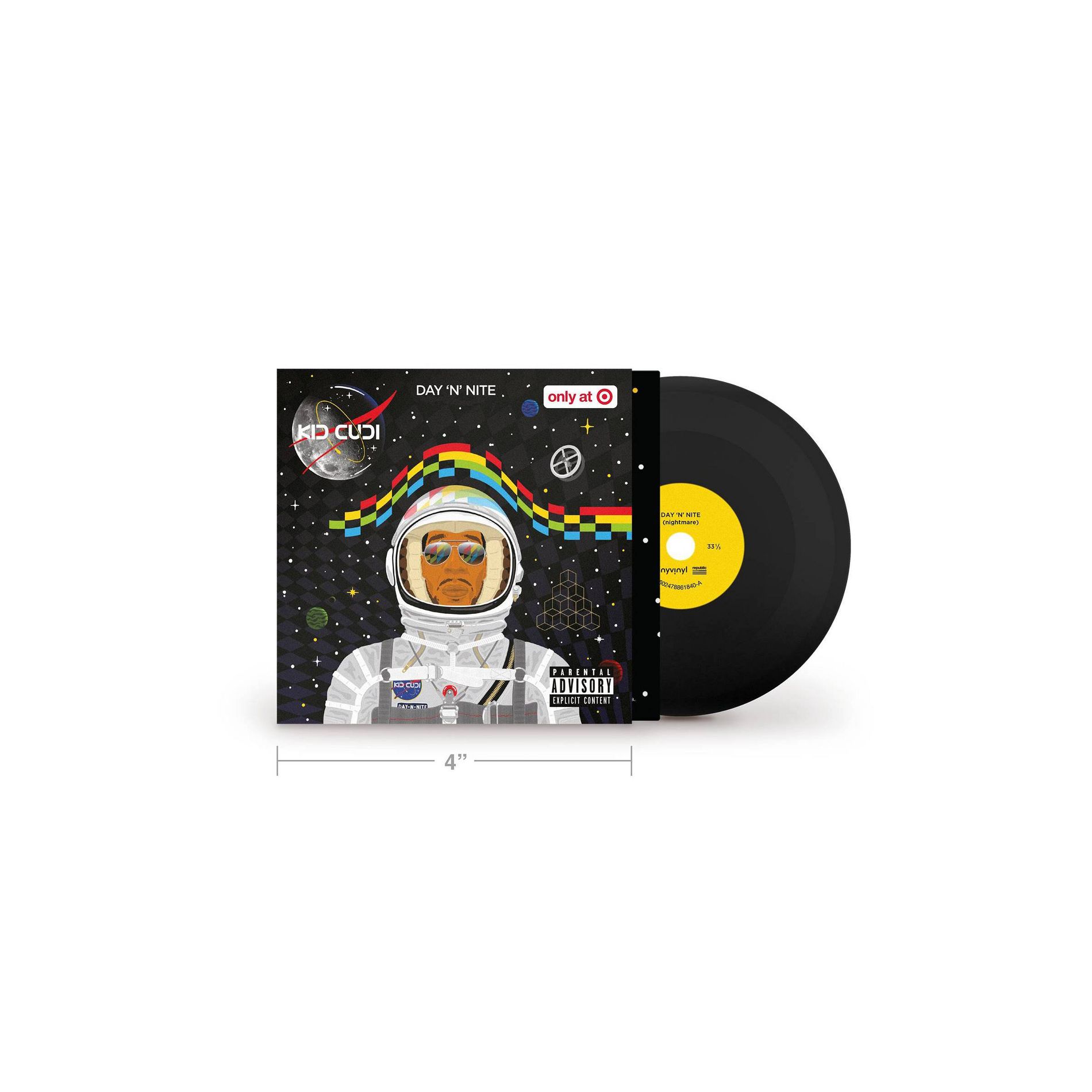 Kid Cudi Tiny Vinyl Edition - Day 'N' Nite (Nightmare)/Pursuit Of Happiness (Nightmare) (Target Exclusive, vinyl 4 inch)