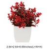 Unique Bargains Artificial Tree Bellflowers in Mini Square Cup Plastic 2.64"x2.64"x6.69" 1 Pc - 3 of 4